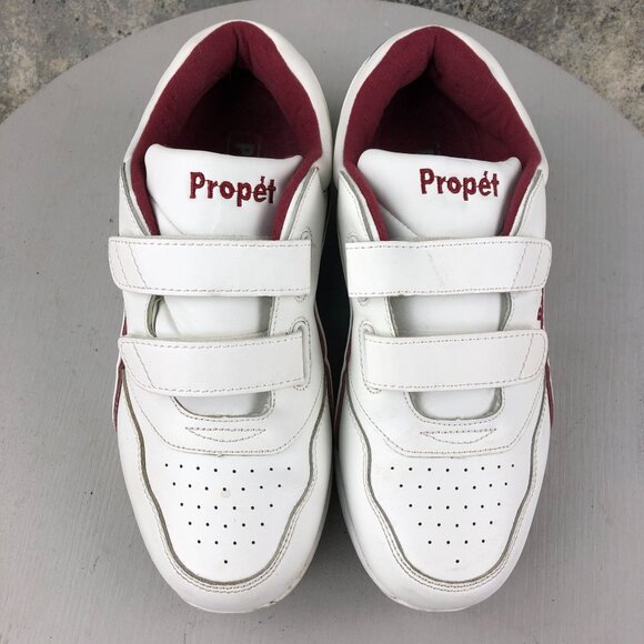 Propet Women's Size 7.5 X(2E) Tour Walker Strap White Leather Walking Sneakers - Picture 3 of 15
